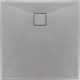 Deante Correo szögletes gránit zuhanytálca 90x90 cm, szürke metál KQR S41B