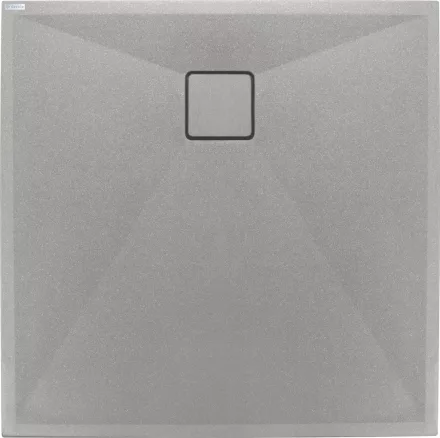 Deante Correo szögletes gránit zuhanytálca 80x80 cm, metál szürke KQR_S42B