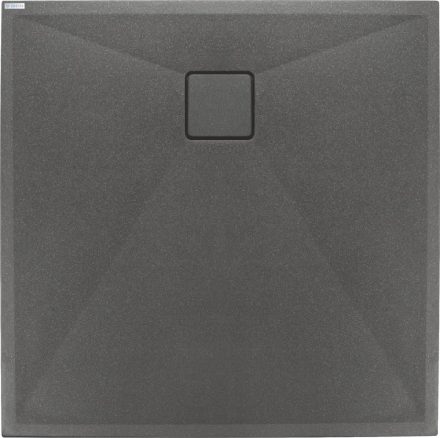 Deante Correo szögletes gránit zuhanytálca 80x80 cm, antracit metál KQR_T42B