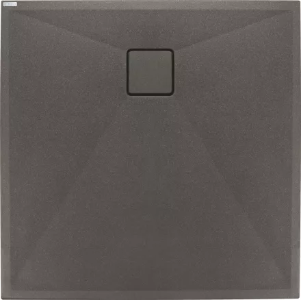 Deante Correo szögletes gránit zuhanytálca 80x80 cm, antracit metál KQR_T42B