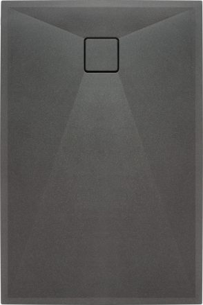 Deante Correo szögletes gránit zuhanytálca 120x90 cm, antracit metál KQRT43B