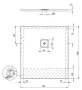 Deante Silia akril zuhanytálca csúszásgátló felülettel 100x90 cm, fehér KSKA00910B
