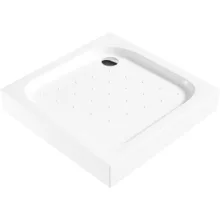   Deante Corner önhordó szögletes magas akril zuhanytálca 90x90x16 cm, fehér KTC041B