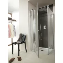   Deante Cubic szögletes zuhanykabin 80x80 cm, átlátszó üveggel, króm profil KTI 044P