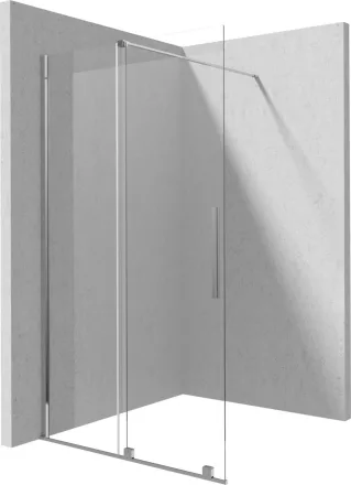 Deante Prizma Walk-in megfordítható zuhanyajtó 100x195 átlátszó üveggel, króm profilszín KTJ_030R