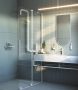 Deante Prizma Walk-in megfordítható zuhanyajtó 100x195 átlátszó üveggel, fehér profilszín KTJ_A30R