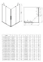 Deante Prizma Walk-in megfordítható zuhanyajtó 100x195 átlátszó üveggel, fehér profilszín KTJ_A30R