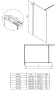 Deante Prizma walk-in zuhanyfal 1200x1950 mm fehér kivitelben