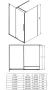Deante Prizma walk-in zuhanyfal 1200x1950 mm fehér kivitelben