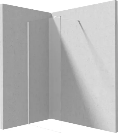 Deante Prizma walk-in zuhanyfal 700x1950 mm fehér kivitelben