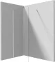 Deante Prizma walk-in zuhanyfal 700x1950 mm fehér kivitelben