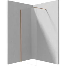 Deante Prizma Walk-in zuhanyfal 70x195 átlátszó üveggel, szálcsiszolt bronz profilszín 