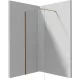 Deante Prizma Walk-in zuhanyfal 70x195 átlátszó üveggel, szálcsiszolt bronz profilszín 