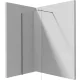 Deante Prizma walk-inzuhanyfal 1000x1950 mm titanium kivitelben