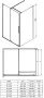 Deante Prizma walk-inzuhanyfal 1000x1950 mm titanium kivitelben
