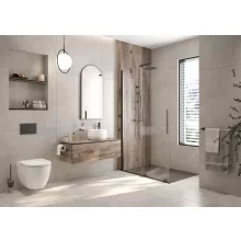   Deante Prizma Walk-in zuhanyajtó 120x195 átlátszó üveggel, titánium profilszín KTJ_D32R