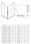 Deante Prizma Walk-in zuhanyajtó 120x195 átlátszó üveggel, titánium profilszín KTJ_D32R
