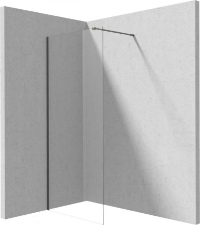 Deante Prizma fix Walk-in zuhanyfal 90x195 átlátszó üveggel, titánium profilszín KTJ_D39P