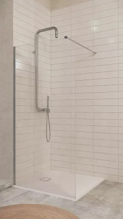 Deante Prizma walk-in zuhanyfal 1000x1950 mm szálcsiszolt acél kivitelben