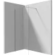 Deante Prizma walk-in zuhanyfal 1200x1950 mm szálcsiszolt acél kivitelben