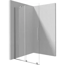   Deante Prizma Walk-in zuhanyajtó 120x195 átlátszó üveggel, szálcsiszolt acél profilszín KTJ_F32R