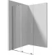Deante Prizma walk-in csúsztatható zuhanyfal 1400x1950 mm szálcsiszolt kivitelben