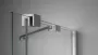 Deante Prizma walk-in csúsztatható zuhanyfal 1400x1950 mm szálcsiszolt kivitelben