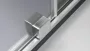 Deante Prizma walk-in csúsztatható zuhanyfal 1400x1950 mm szálcsiszolt kivitelben