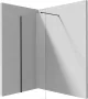 Deante Prizma walk-in zuhanyfal 1100x1950 mm nero kivitelben
