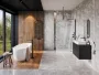 Deante Prizma walk-in zuhanyfal 1100x1950 mm nero kivitelben