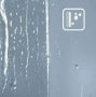Deante Jasmin Walk-in zuhanyajtó 120x195 átlátszó üveggel, matt fekete profilszín KTJ_N32R