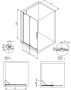 Deante Prizma Walk-in megfordítható zuhanyajtó 100x195 átlátszó üveggel, szálcsiszolt arany profilszín KTJ_R30R