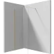Deante Prizma walk-in zuhanyfal 1100x1950 mm szálcsiszolt arany kivitelben
