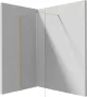 Deante Prizma walk-in zuhanyfal 1200x1950 mm szálcsiszolt arany kivitelben