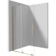 Deante Prizma walk-in csúsztatható zuhanyfal 1400x1950 mm szálcsiszolt arany kivitelben
