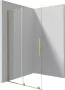 Deante Prizma walk-in csúsztatható zuhanyfal 1400x1950 mm szálcsiszolt arany kivitelben