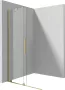 Deante Prizma walk-in csúsztatható zuhanyfal 1400x1950 mm szálcsiszolt arany kivitelben