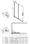 Deante Prizma Walk-in zuhanyajtó 90x195 átlátszó üveggel, szálcsiszolt arany profilszín KTJ_R39R