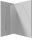 Deante Kerria Plus walk-in zuhanyfal 100x200 cm (króm+transparent) KTS_030P
