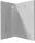 Deante Kerria Plus walk-in zuhanyfal 100x200 cm (króm+transparent) KTS_030P
