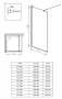 Deante Kerria Plus walk-in zuhanyfal 100x200 cm (króm+transparent) KTS_030P