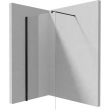   Deante Kerria Plus walk-in zuhanyfal 100x200 cm (fekete+transparent) KTS_N30P