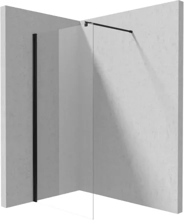 Deante Kerria Plus walk-in zuhanyfal 100x200 cm (fekete+transparent) KTS_N30P