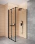 Deante Kerria Plus walk-in zuhanyfal 100x200 cm (fekete+transparent) KTS_N30P