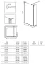 Deante Kerria Plus walk-in zuhanyfal 100x200 cm (fekete+transparent) KTS_N30P