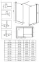Deante Kerria Plus walk-in zuhanyfal 100x200 cm (fekete+transparent) KTS_N30P