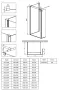 Deante Kerria Plus walk-in zuhanyfal 100x200 cm (fekete+transparent) KTS_N30P