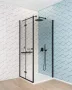 Deante Kerria Plus walk-in zuhanyfal 110x200 cm (fekete+transparent) KTS_N31P