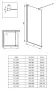 Deante Kerria Plus walk-in zuhanyfal 110x200 cm (fekete+transparent) KTS_N31P