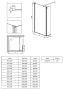 Deante Kerria Plus walk-in zuhanyfal 110x200 cm (fekete+transparent) KTS_N31P